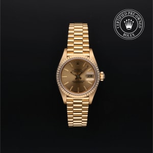 Rolex Certified Pre Owned Datejust 26 mm in Yellow gold 69178 Bucherer Germany